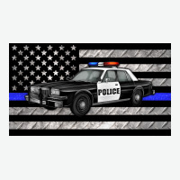 Thin Blue Line Police Car Sippy Cup Urban Heavy Tee | Teevron