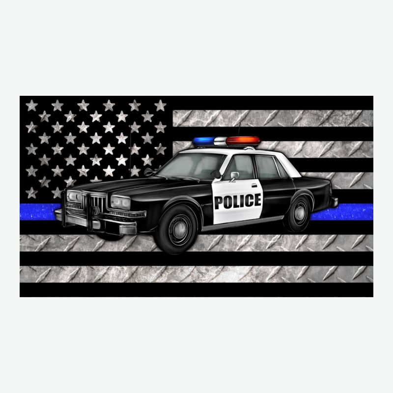Thin Blue Line Police Car Sippy Cup Urban Heavy Tee by Artiststas | Teevron