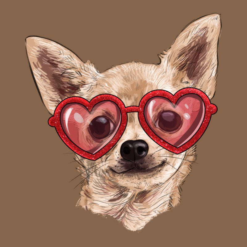 Chihuahua Dog With Love Glasses Premium Tee by RanaPortraitStore | Teevron