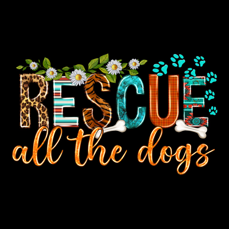 Rescue All The Dogs Heavy Core Tee by texasbilliewilder | Teevron