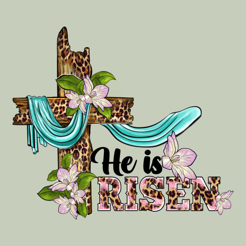 He Is Risen Cross Long Sleeve Tee by BarkalooDesign | Teevron