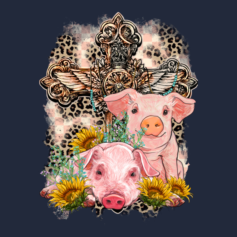 Western Pigs With Crosses Premium Sweatshirt by LillyAllenDesigns | Teevron