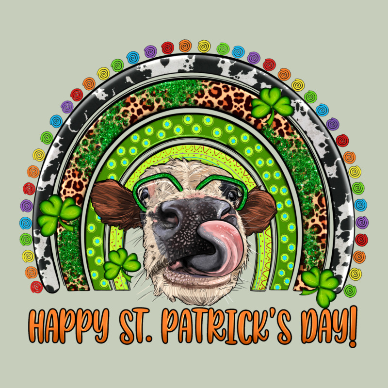 Western Happy St. Patrick's Day Cow Rainbow Classic Tee by Artiststas | Teevron