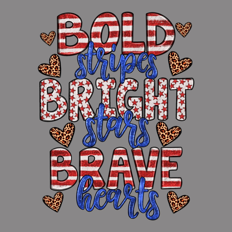 Bold Stripes Bright Stars Brave Hearts Vintage Tee by JahusDesignShop | Teevron