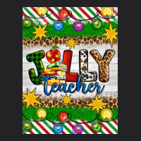 Christmas Jolly Teacher Vintage Tee | Teevron