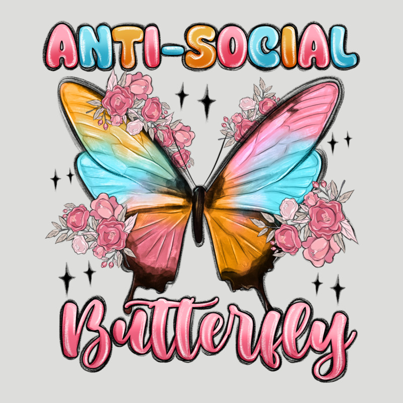 Anti Social Butterfly Zipper Hoodie by MaliasSmallBusiness | Teevron