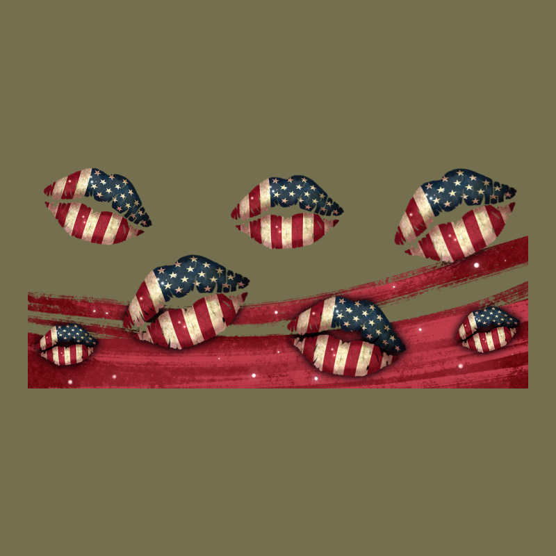 American Flag Lips 16oz Libbey Cup Vintage Hoodie by HRA Design Shop | Teevron