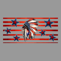 Patriotic Native American Headdress 16oz Libbey Cup Vintage Hoodie | Teevron
