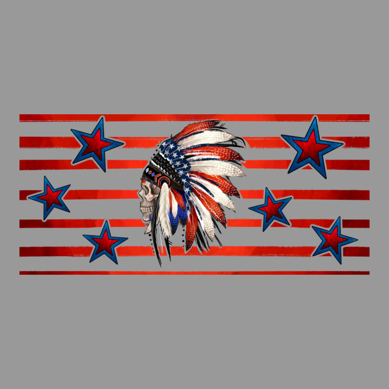 Patriotic Native American Headdress 16oz Libbey Cup Vintage Hoodie by HRA Design Shop | Teevron