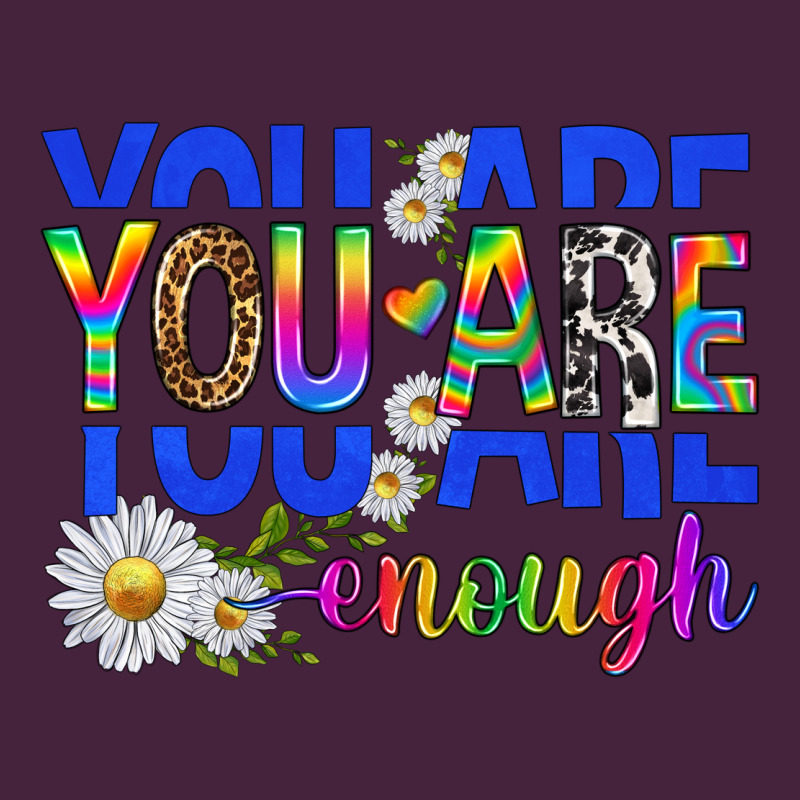 You Are Enough With Daisies Premium Tee by texasbilliewilder | Teevron