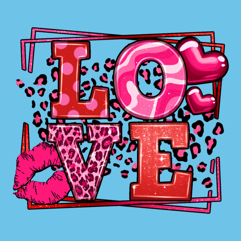 Love Valentine's Day Leopard Frame Premium Sweatshirt by LillyAllenDesigns | Teevron