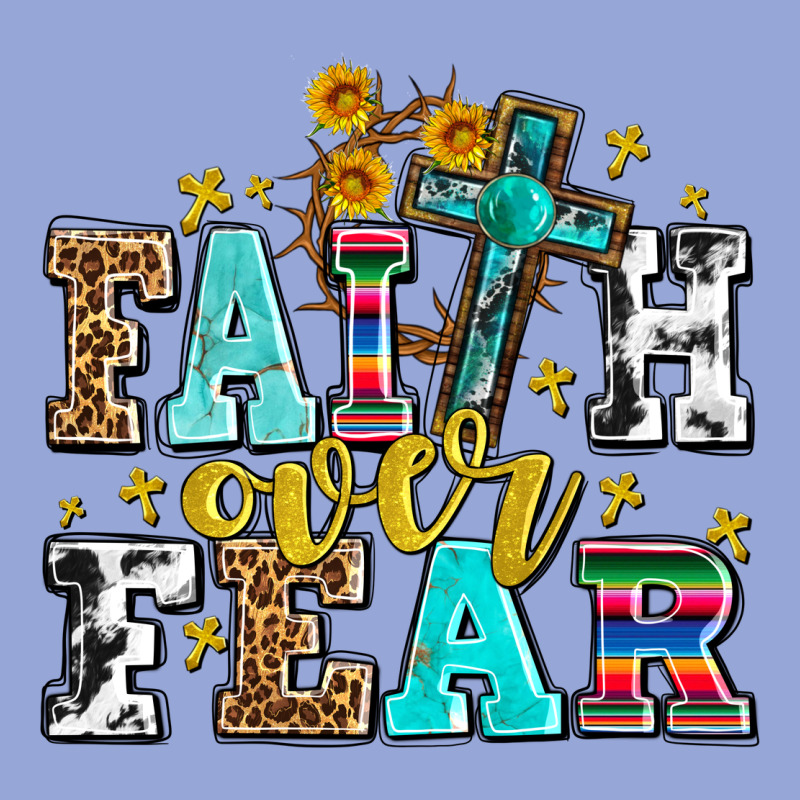 Faith Over Fear With Cross And Sunflowers Classic Tee by AdoDesignShop | Teevron