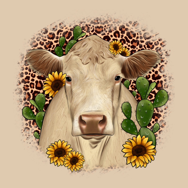 Charolais Leopard Cactus Sunflower Heavyweight Sweatshirt by JahusDesignShop | Teevron