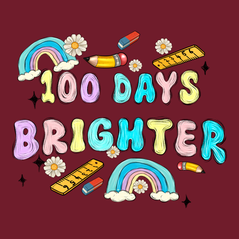 100 Days Brighter Zipper Hoodie by MaliasSmallBusiness | Teevron