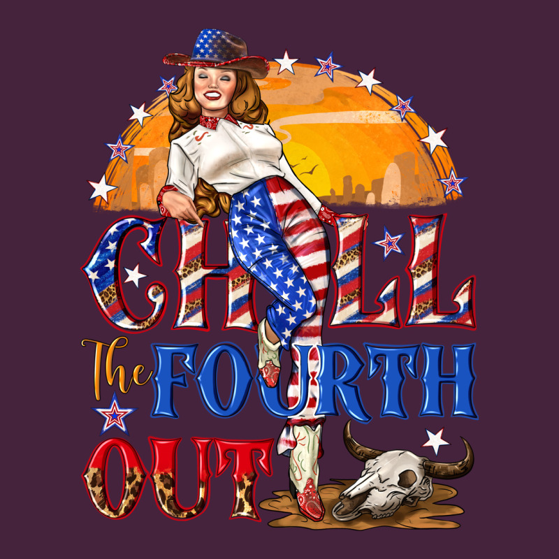 Chill The Fourth Out 4th Of July Long Sleeve Tee by NancyCooperArtShop | Teevron