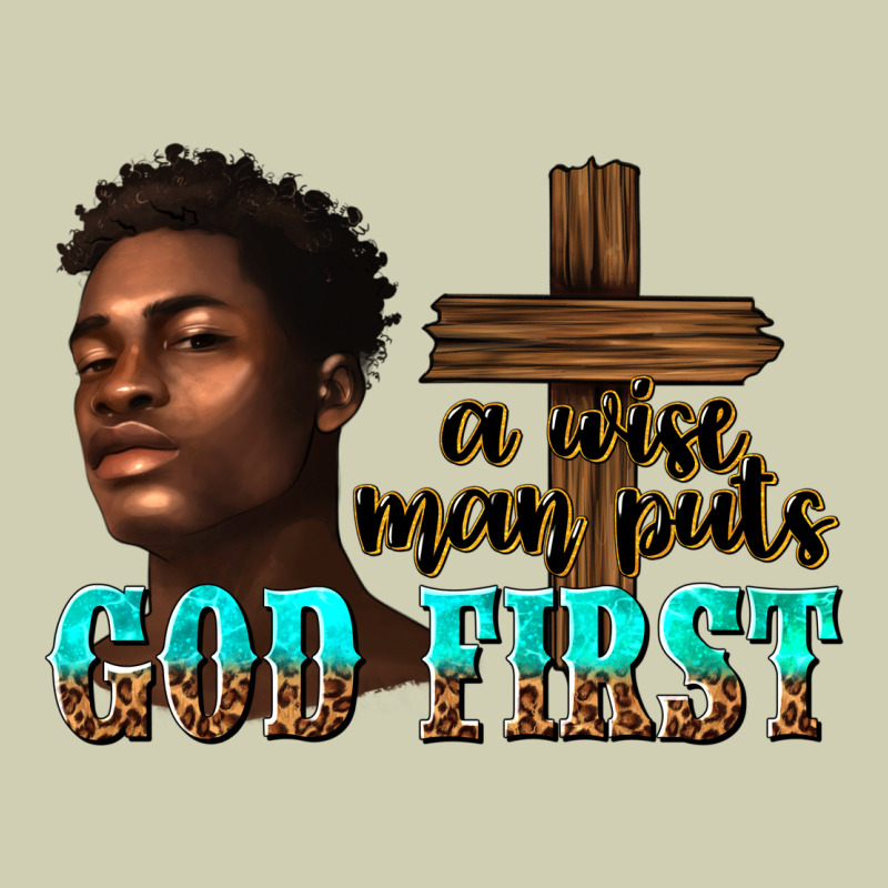 A Wise Man Puts God First Heavy Core Tee by texasbilliewilder | Teevron