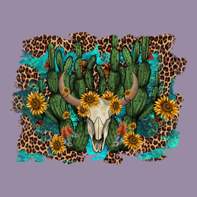 Leopard Bull Skull Cactus Sunflowers Classic Tee by AdoDesignShop | Teevron