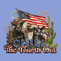 Chill The Fourth Out Cows 4th July America Long Sleeve Tee | Teevron