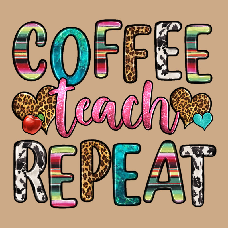 Coffee Teach Repeat Vintage Hoodie by HRA Design Shop | Teevron