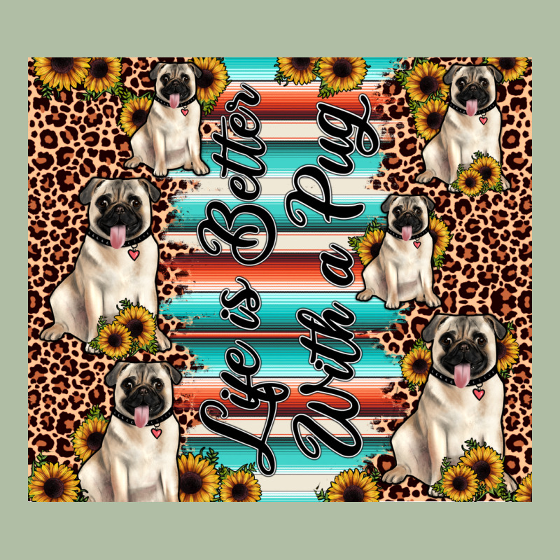 Life Is Better With A Pug Urban Heavy Tee by JahusDesignShop | Teevron