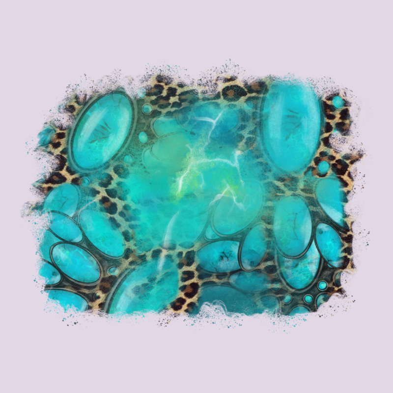 Turquoise Leopard Background Classic Tee by AdoDesignShop | Teevron