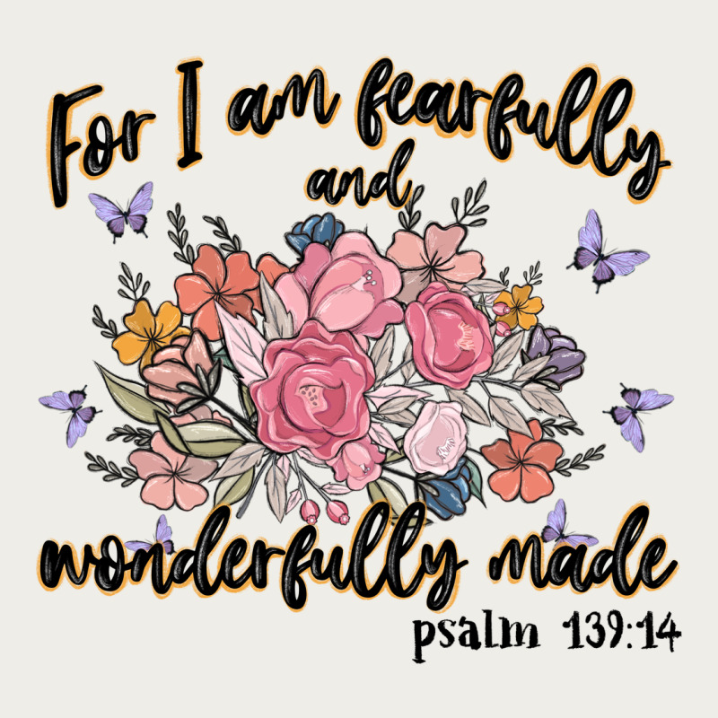 For I Am Fearfully And Wonderfully Made Zipper Hoodie by MaliasSmallBusiness | Teevron