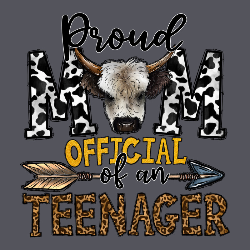 Proud Mom Official Of An Teenager Vintage Hoodie by CowhideDigitalArt | Teevron