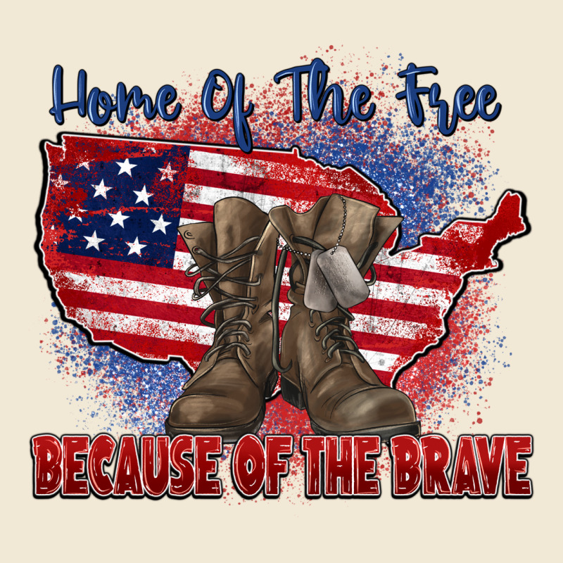 Home Of The Free Because Of The Brave Premium Tee by Zillion Design Studio | Teevron