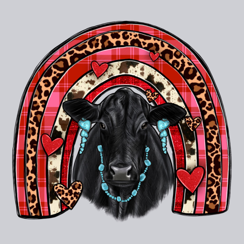 Valentines Black Angus  Rainbow Heavyweight Sweatshirt by JahusDesignShop | Teevron