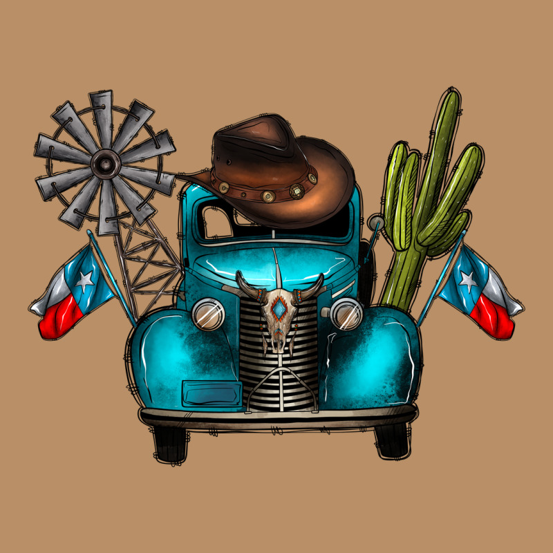 Texas Truck Vintage Hoodie by CowhideDigitalArt | Teevron