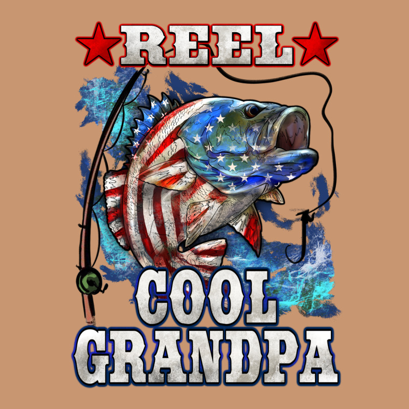 Reel Cool Grandpa American Flag Bass Heavyweight Hoodie by LillyAllenDesigns | Teevron