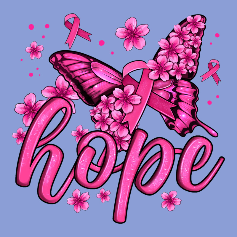 Hope Breast Cancer Butterfly Long Sleeve Tee by Jasminsmagicworld | Teevron