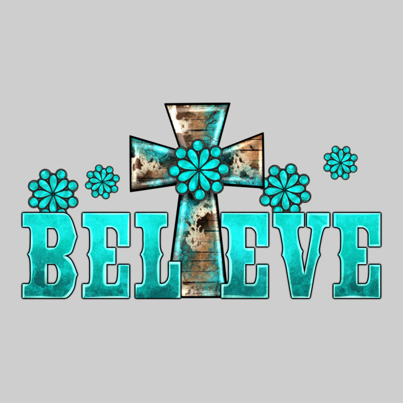Western Turquoise's Gemstones Cross Believe Premium Tee by BarkalooDesign | Teevron