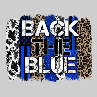 Back The Blue Brushstroke Premium Tee | Teevron
