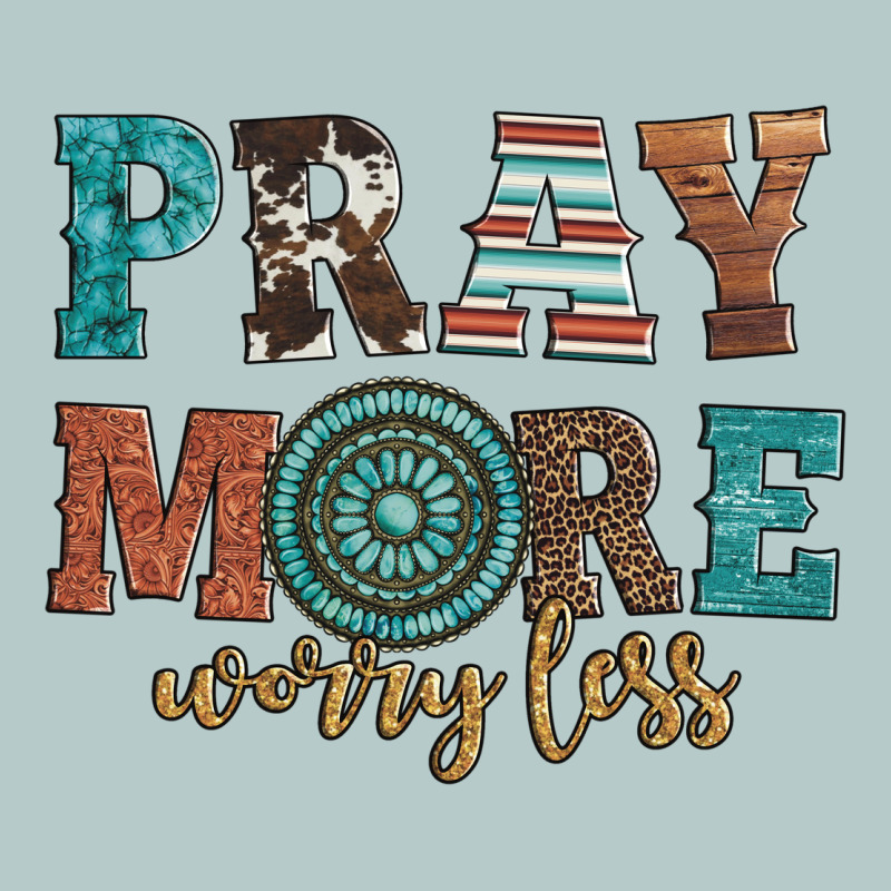 Pray More Worry Less Heavy Core Tee by Artiststas | Teevron