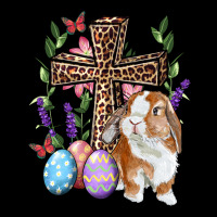 Easter Bunny And Floral Cross Premium Tee | Teevron