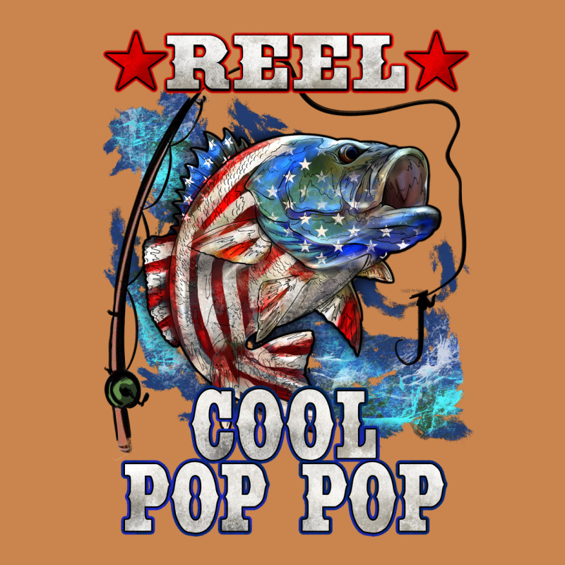 Reel Cool Pop Pop American Flag Bass Heavyweight Hoodie by LillyAllenDesigns | Teevron
