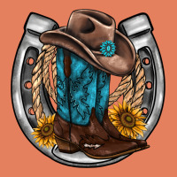 Western Horseshoe Boots Hat Rope Sunflower Classic Tee | Teevron