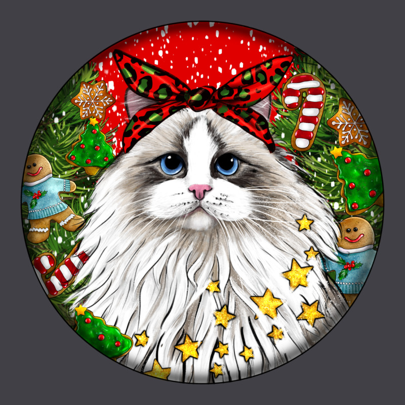 Christmas Ragdoll  Cat Heavyweight Hoodie by LillyAllenDesigns | Teevron