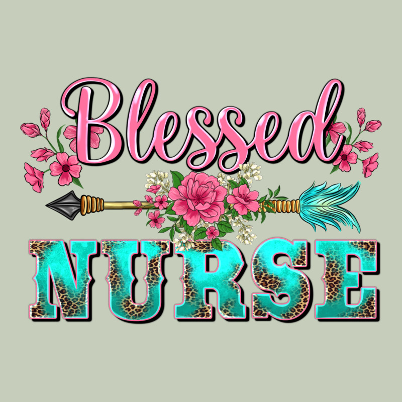 Western Blessed Nurse Pink Floral Arrow Long Sleeve Tee by BarkalooDesign | Teevron
