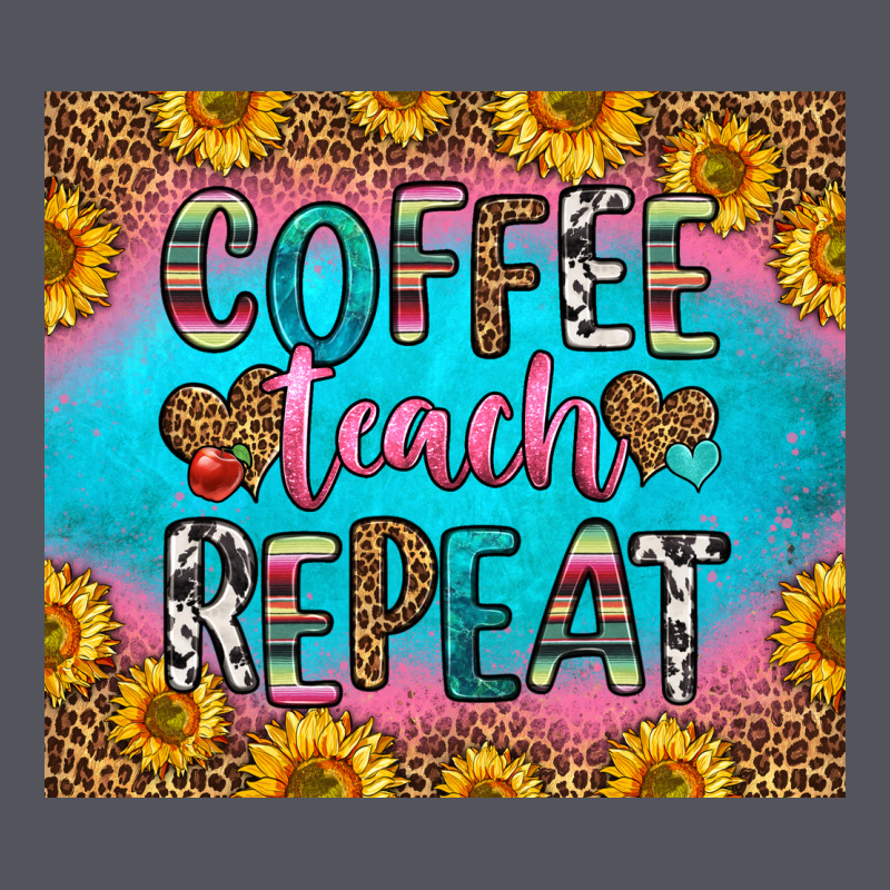 Coffee Teach Repeat Vintage Hoodie by HRA Design Shop | Teevron