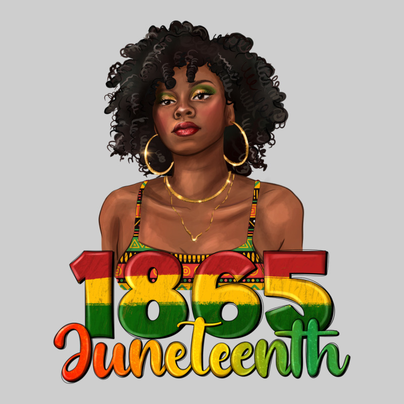 1865 Juneteenth With Afro Black Woman Premium Tee by texasbilliewilder | Teevron