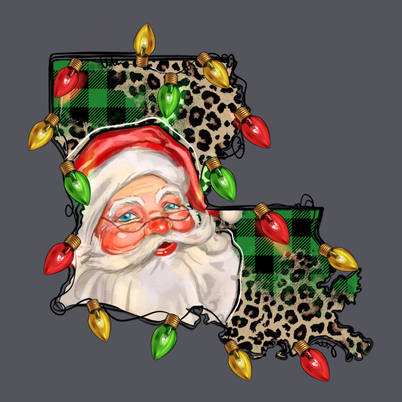 Louisiana Map Christmas Santa Vintage Hoodie by FaDigitalArtStudio | Teevron