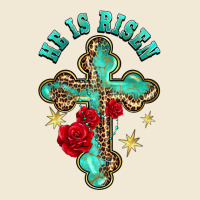 He Is Risen Cross With Roses Premium Tee | Teevron