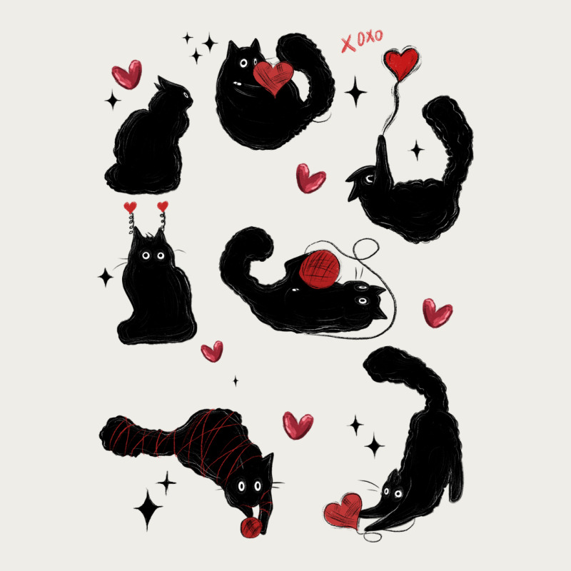 Valentine Cat Zipper Hoodie by MaliasSmallBusiness | Teevron