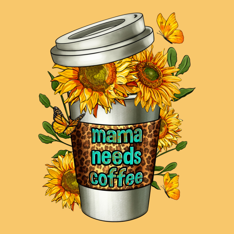 Mama Needs Coffee Cup Vintage Hoodie by FaDigitalArtStudio | Teevron