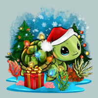 Christmas Turtle Heavy Core Tee | Teevron