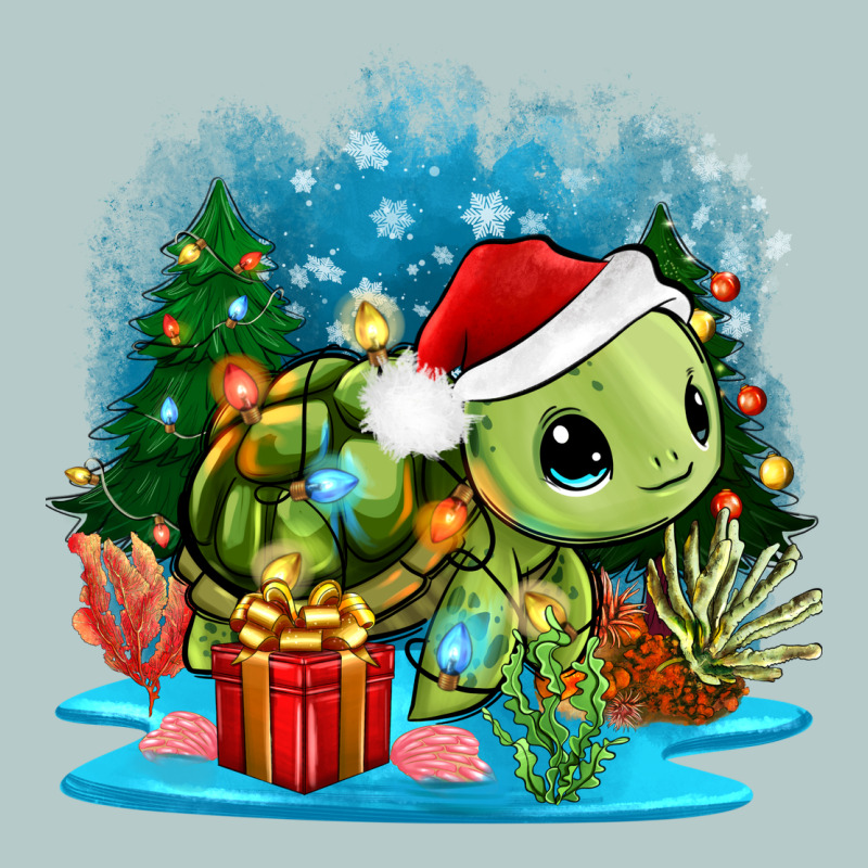 Christmas Turtle Heavy Core Tee by Zillion Design Studio | Teevron