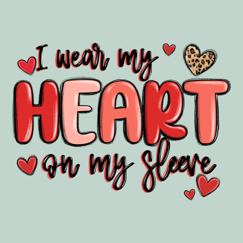 I Wear My Heart On My Sleeve Zipper Hoodie by MaliasSmallBusiness | Teevron