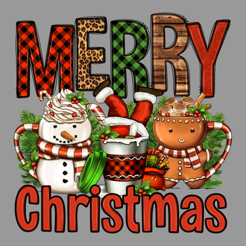 Merry Christmas Coffee Cups Vintage Hoodie by FaDigitalArtStudio | Teevron